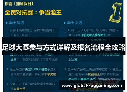 足球大赛参与方式详解及报名流程全攻略